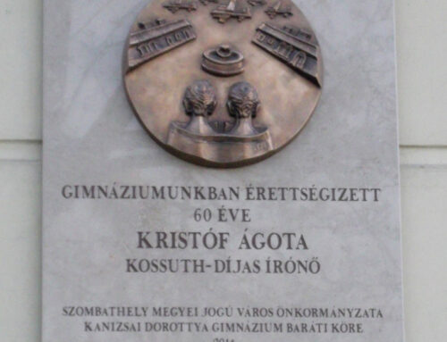 Kristóf Ágota-emléktábla
